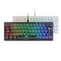 ÷ Teclado mars gaming compacto mkminiprowbes hot-swap mecanico switch azul rgb chroma blanco