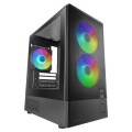 ÷ Caja microatx mars gaming mconyx negra lateral cristal frontal mesh gpu 292mm