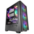÷ Caja atx semitorre mars gaming mc-quantum doble cristal templado argb gpu 335mm negra