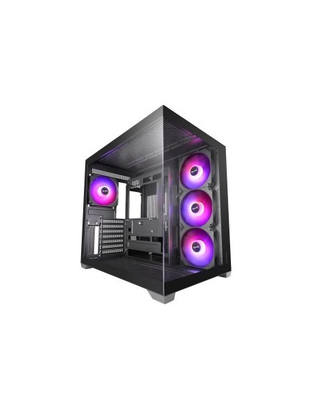 ÷ Caja atx mars gaming mcv5 cristal templado panoramico argb gpu 416mm negra