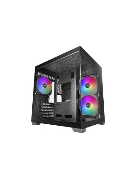 ÷ Caja microatx mars gaming mc-view3 gpu max 330mm cristal templado panoramico argb usb-c negra