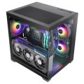÷ Caja microatx mars gaming mc-view3 gpu max 330mm cristal templado panoramico argb usb-c negra