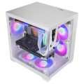 ÷ Caja micro atx mars gaming mc-view3w gpu max 330mm cristal templado panoramico argb usb-c blanca