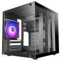 ÷ Caja microatx mars gaming mc-cube gpu max 260mm cubo panoramico argb usb-c negra