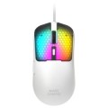 ÷ Mouse mars gaming mm-viperw ultraligero 56g cableado usb 6 botones 12800 dpi rgb blanco