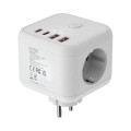 ÷ Powercube mars gaming md-cube20w 4 usb 3 tomas de corriente. regleta color blanco