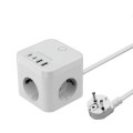 ÷ Powercube mars gaming md-cube35w 4 usb 3 tomas de corriente con cable 1.8m regleta color blanco