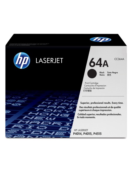 ÷ Tóner original hp cc364a negro 64a 10.000 páginas