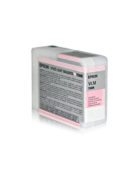 ÷ Tinta original epson t580b magenta claro c13t580b00 80ml