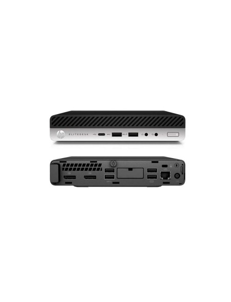 Ordenador Reacondicionado MINI HP EliteDesk 800 G5 / i5-9TH / 8Gb / 256Gb SSD NVME / Win 11 Pro / Sin cable trebol / Grado A