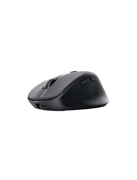÷ Mouse trust wireless zevo bt/2.4ghz 6 botones 1200-3200dpi recargable color negro.