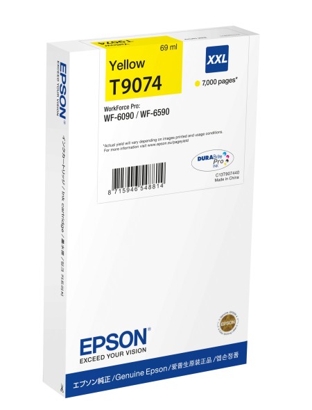 ÷ Tinta original epson t9074 xxl amarillo c13t907440 69ml