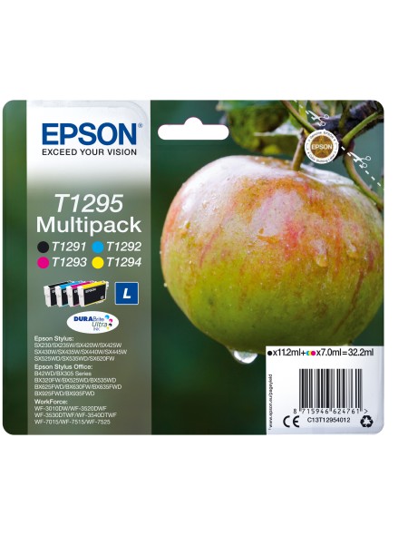 ÷ Tinta original epson t1295 multipack 5 colores c13t12954012