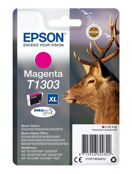 ÷ Tinta original epson t1303 magenta c13t13034012 10.1ml