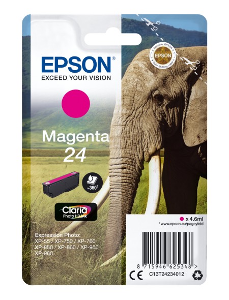 ÷ Tinta original epson t2423 magenta c13t24234012 4.6ml