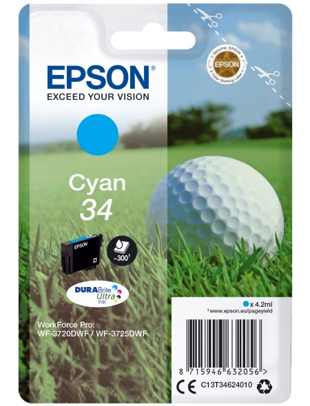 ÷ Tinta original epson t3462 cian c13t34624010 4.2ml