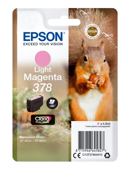 ÷ Tinta original epson t3786 magenta claro c13t37864010 4.8ml