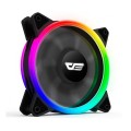 Ventilador Caja Gaming Darkflash DR12 Pro / 120mm / A-Rgb / Pack 3 / Controladora y mando incluidos / Aspas Blancas