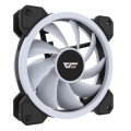Ventilador Caja Gaming Darkflash DR12 Pro / 120mm / A-Rgb / Pack 3 / Controladora y mando incluidos / Aspas Blancas