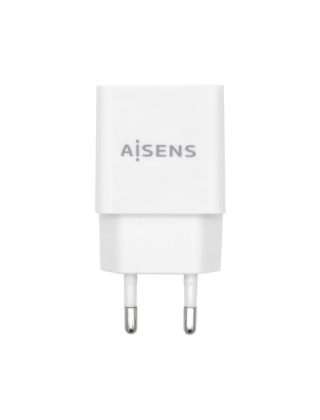 ÷ Aisens cargador usb 10w alta eficiencia, 5v/2a, blanco