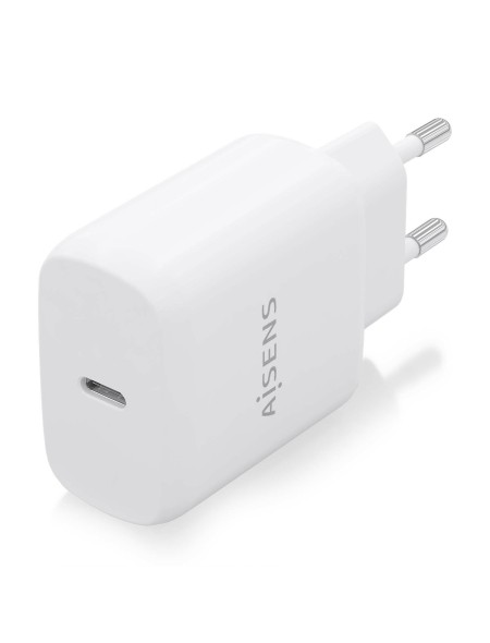 ÷ Aisens - cargador usb-c pd3.0 1 puerto 1xusb-c 25w, blanco