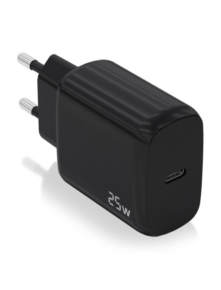 ÷ Aisens - cargador usb-c pd3.0 1 puerto 1xusb-c 25w, negro