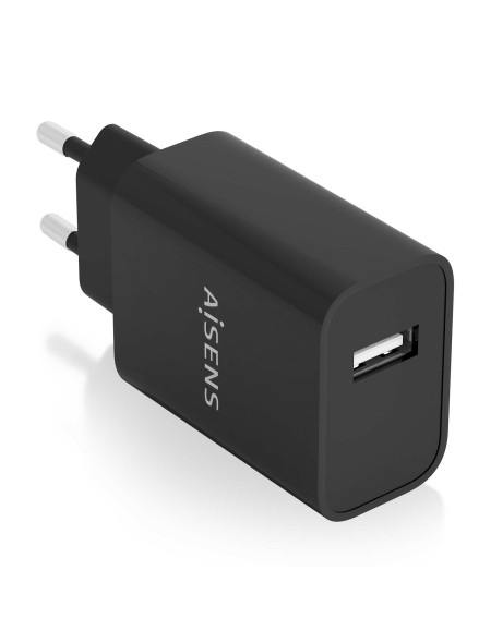 ÷ Aisens - cargador usb 10w alta eficiencia, 5v/2a, negro