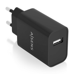 ÷ Aisens - cargador usb 10w alta eficiencia, 5v/2a, negro