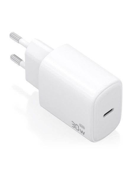 ÷ Aisens - cargador gan 30w, 1xusb-c pd3.0, blanco