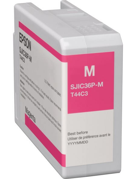 ÷ Tinta original epson sjic36p(m) magenta c13t44c340 80ml