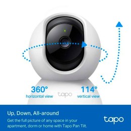 Camara videovigilancia Wifi Tapo TC71 / 2K / Interior / Rotacion 360º / Vision Nocturna / Alarma de Luz y Sonido
