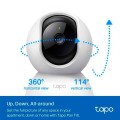 Camara videovigilancia Wifi Tapo TC71 / 2K / Interior / Rotacion 360º / Vision Nocturna / Alarma de Luz y Sonido