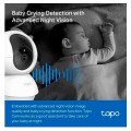 Camara videovigilancia Wifi Tapo TC71 / 2K / Interior / Rotacion 360º / Vision Nocturna / Alarma de Luz y Sonido