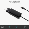 Cargador para portátil universal automático GAN 100W Type-C PD / Tooq / Negro / TQLC-USBCGAN100PD-C