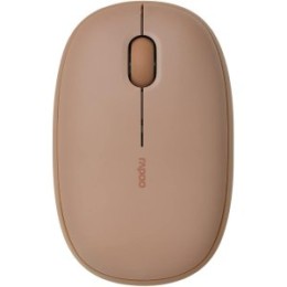 ÷ Mouse rapoo wireless y bluetooth m660 silent 2.4g ghz bt 5.0 usb 3.0 3 botones 1300 ppp marron