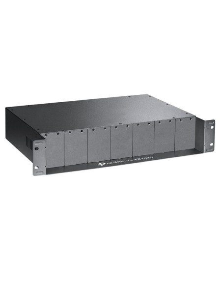 ÷ Chasis de montaje en bastidor rack tp-link tl-fc1420 14 bah?as para convertidores de medios