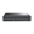 ÷ Chasis de montaje en bastidor rack tp-link tl-fc1420 14 bah?as para convertidores de medios