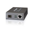 ÷ Convertidor fibra tp-link mc220l rj45 giga a ranura sfp giga minigbic montaje en chasis