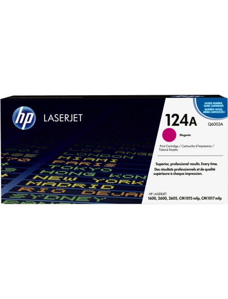 ÷ Tóner original hp q6003a 124a magenta 2.000 páginas