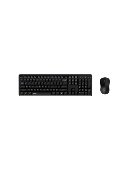 Combo Teclado + Raton Inalambrico Rapoo 8150M / Silencioso / Negro / 13094