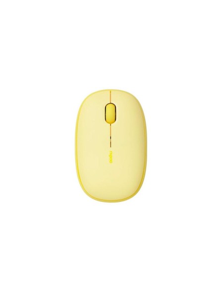 Raton Inalambrico Rapoo M660 Amarillo / Dual BT 5.0 + RF 2.4Ghz / 1.300 Dpi / 3 Botones / USB 3.0 / Multimodo / 14382
