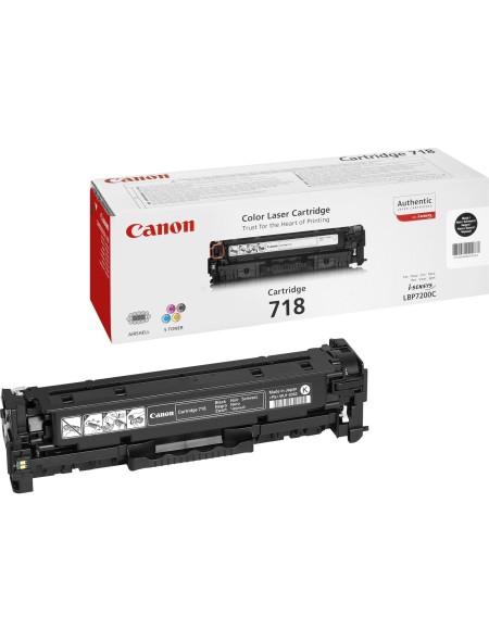 ÷ Tóner original canon crg-718bk negro 3.400 páginas