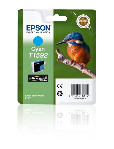 ÷ Tinta original epson t1592 cian c13t15924010 17ml