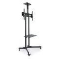 ÷ Soporte de suelo con ruedas tooq fs1470m-b para pantallas de 37