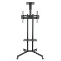 ÷ Soporte de suelo con ruedas tooq fs1470m-b para pantallas de 37