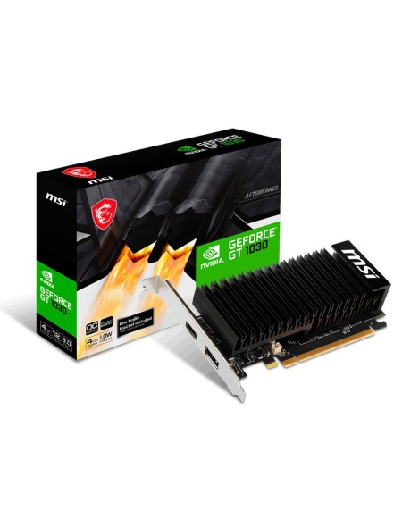Tarjeta Gráfica MSI GT 1030 / 4Gb DDR4 / Hdmi - DP / Perfil bajo