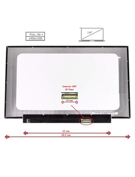 Pantalla para portátil LED 14