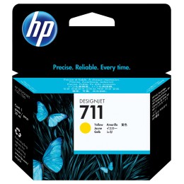 ÷ Tinta original hp n711 amarillo cz132a 80ml