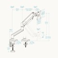 ÷ Soporte de mesa gas tooq lp1334tnr-b 1 pantalla 13