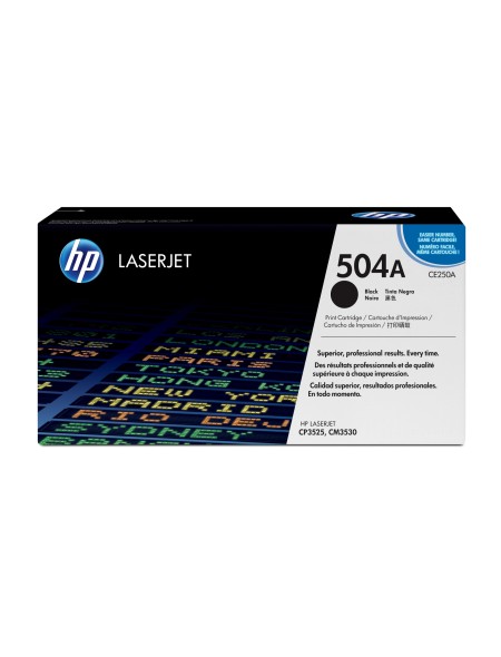 ÷ Tóner original hp ce250a negro 504a 5.000 páginas